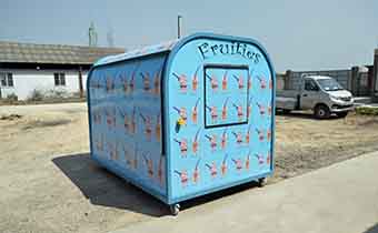 custom ice cream push cart