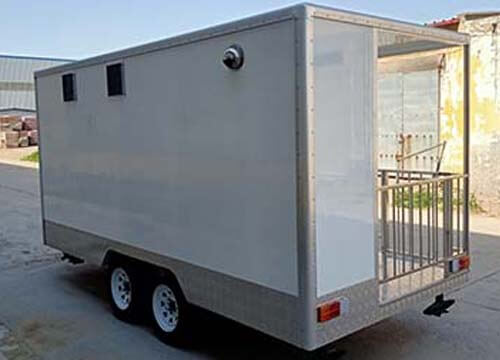 food trailer with porch