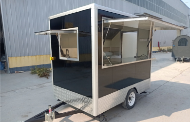 Small custom built food trailer in wisconsin