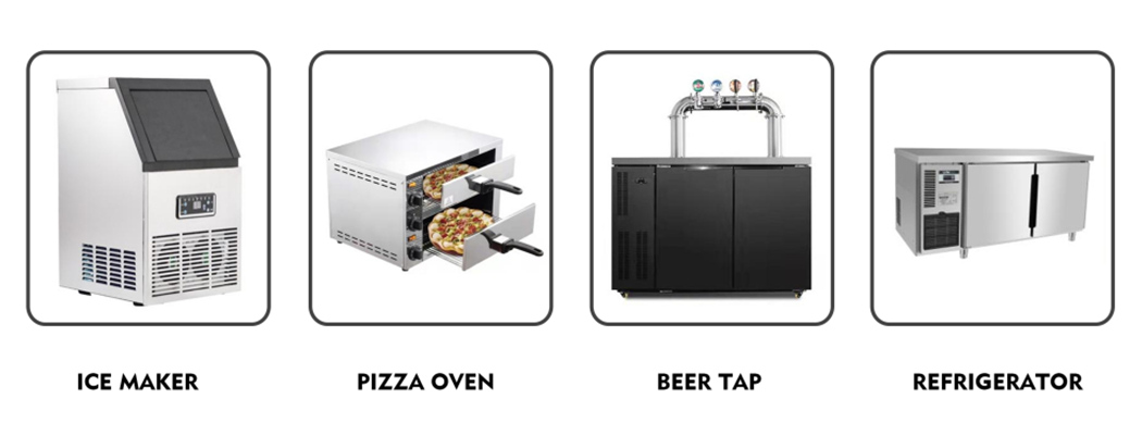 beer trailer kitchen equipment