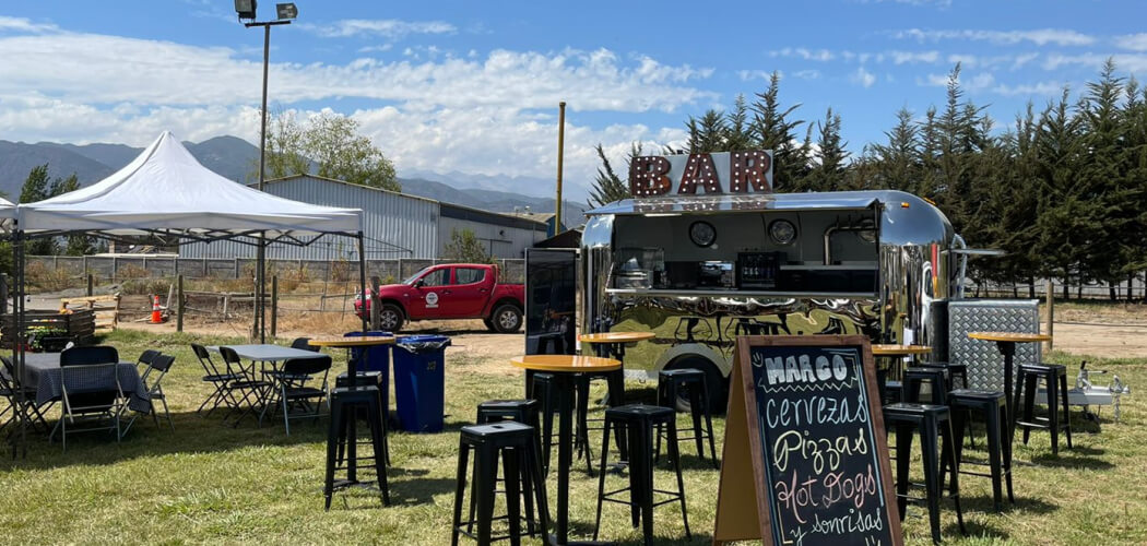 mobile airstream beer trailer