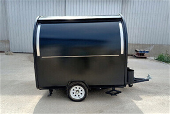 black catering trailer