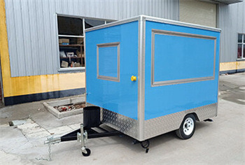 blue box food trailer