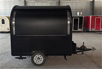 matte black food cart