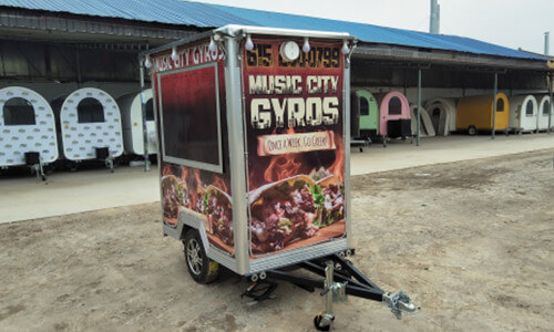 mini bbq food cart