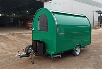 mini green catering trailer