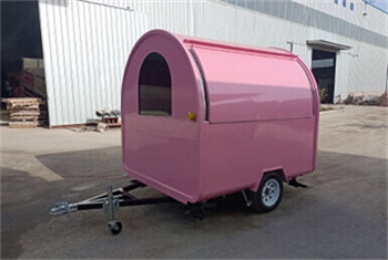 pink cake food trailer