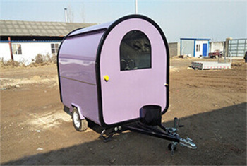 purple mini food cart