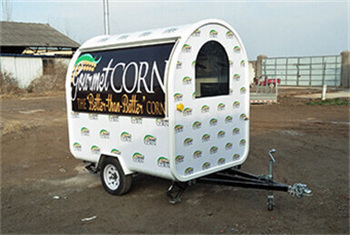 small corn food cart