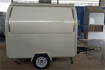 white small food trailer