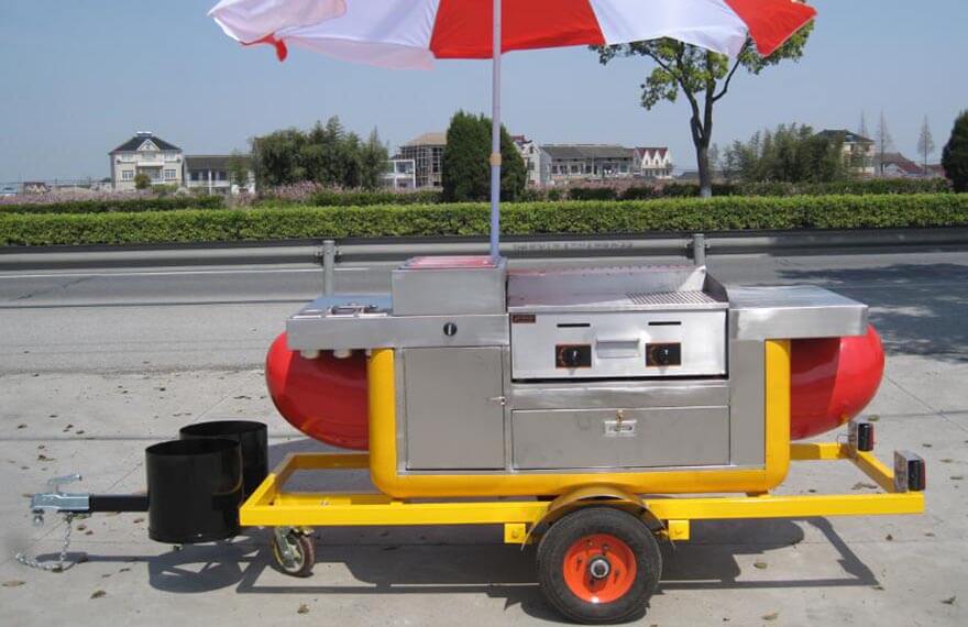 hot dog cart