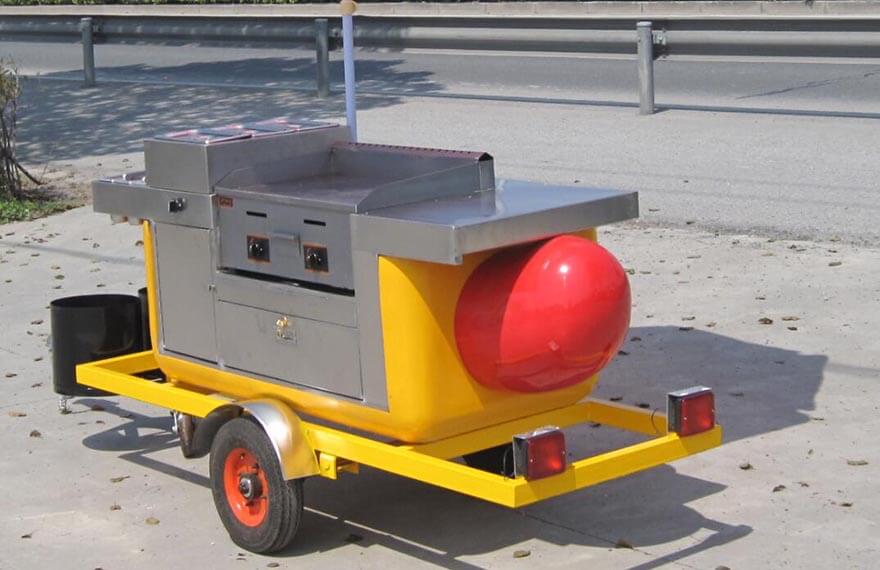 small hot dog cart