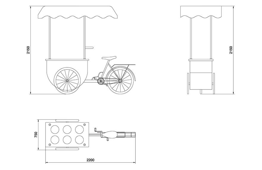 Ice Cream Bike Cart Design