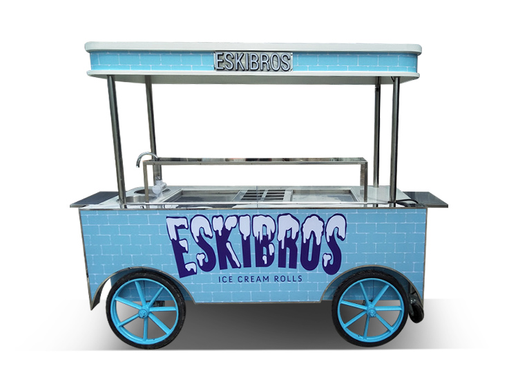 Rolled-Ice-Cream-Cart