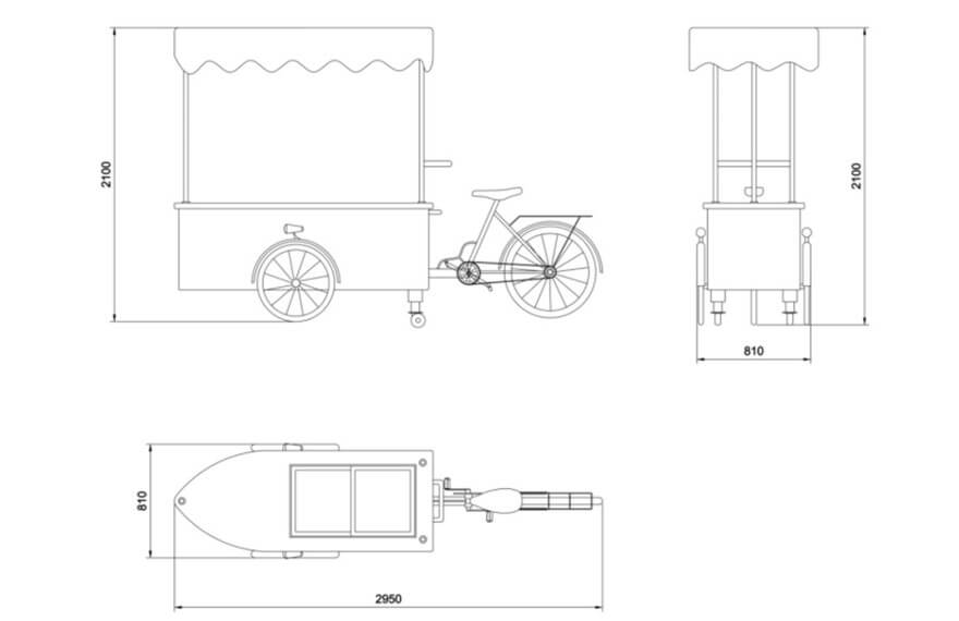 Tricycle Ice Cream Cart Design
