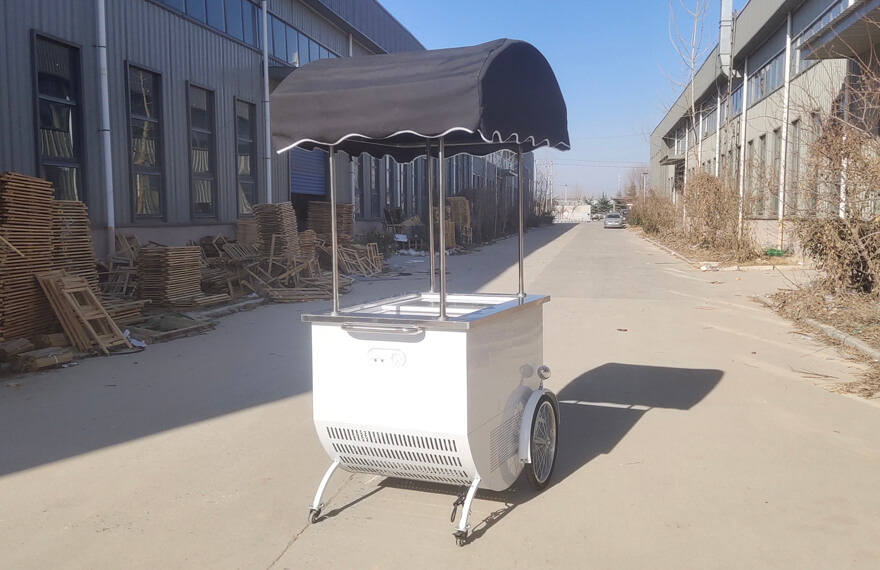 Ice cream push cart