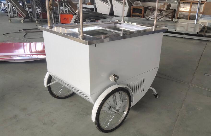 mobile ice cream cart