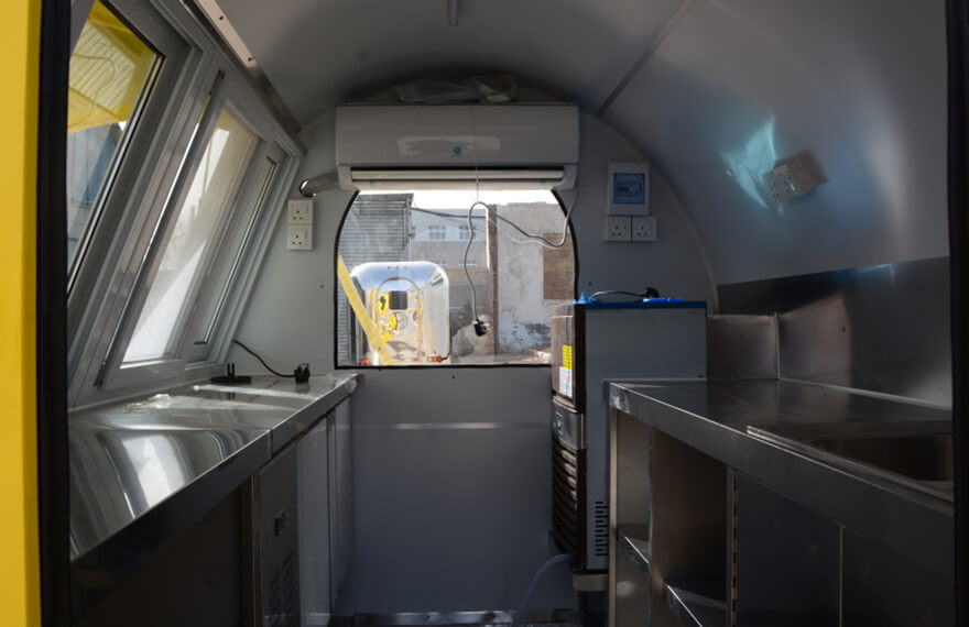Milk Tea Beverage Trailer Kitchen