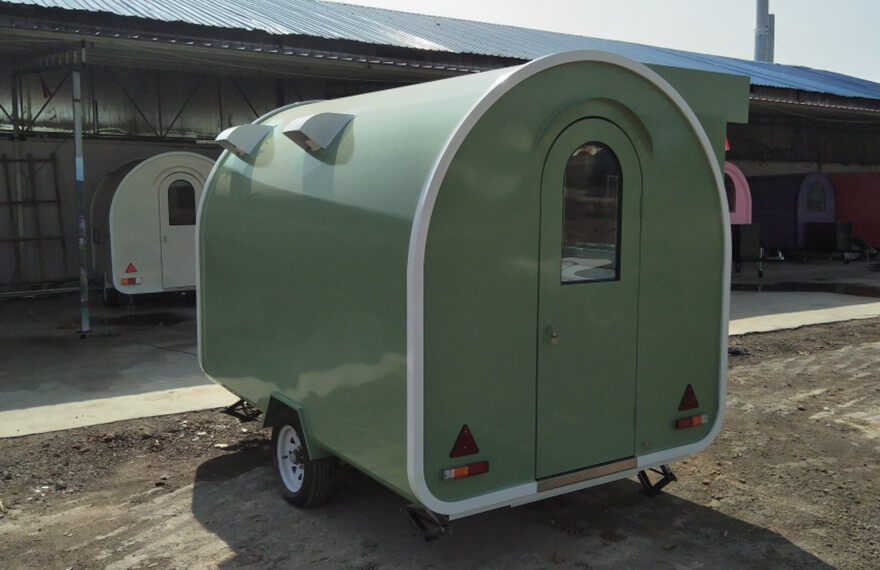 burger catering trailer rear