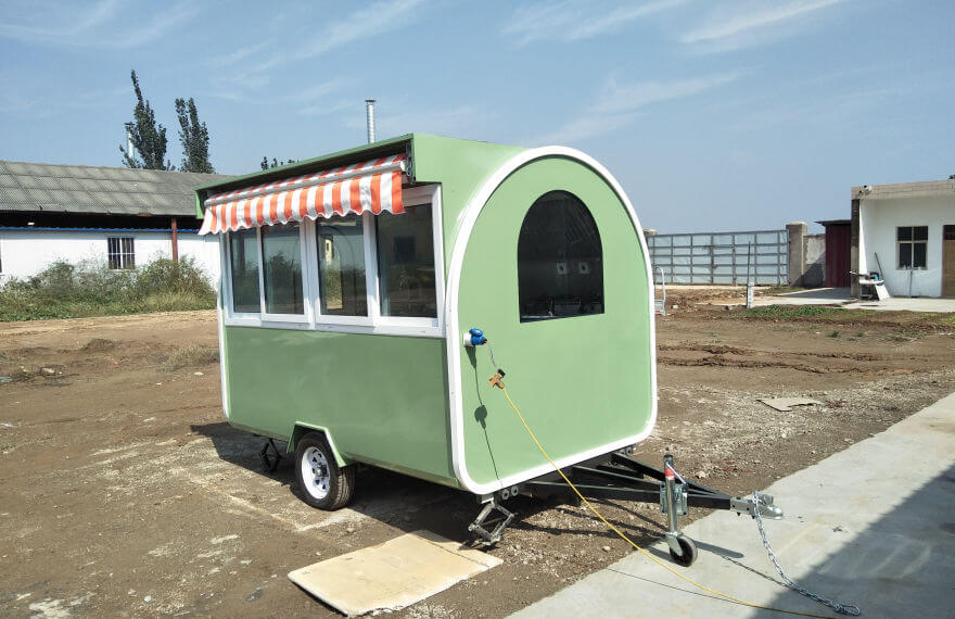 burger catering trailer