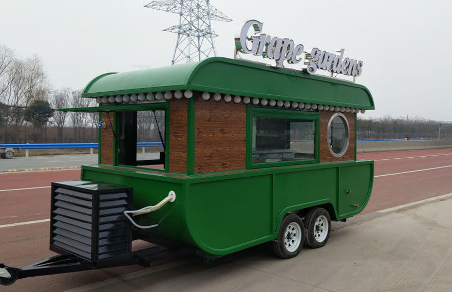 Grape gardens fast food trailer front