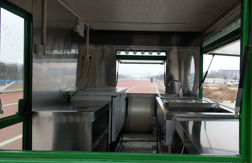 Grape gardens fast food trailer kitchen