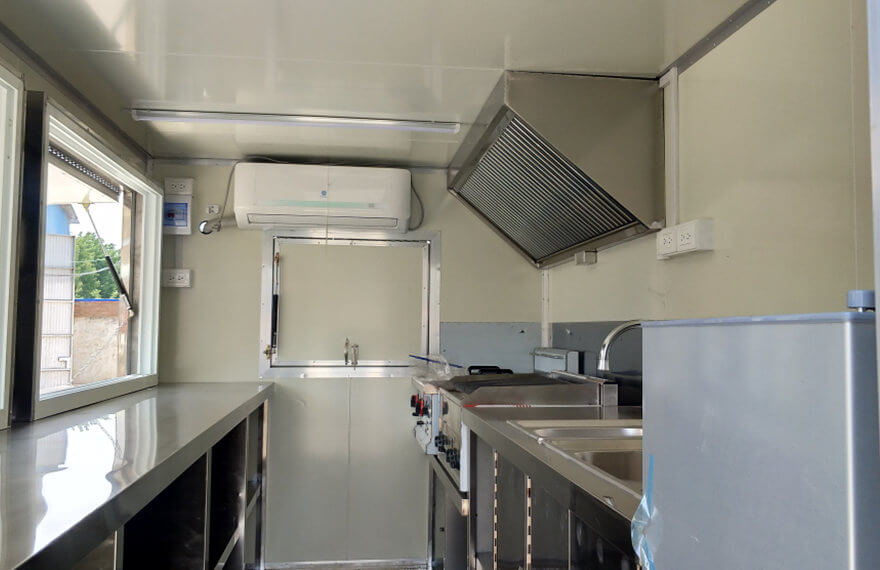 hot dog cart trailer kitchen