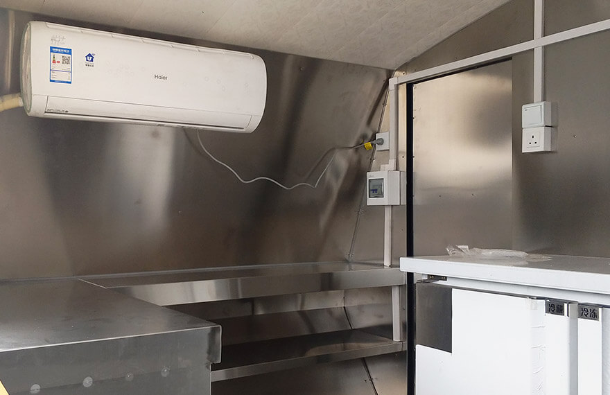 coffee and donut trailer kitchen