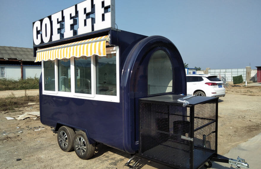 small coffee cart trailer