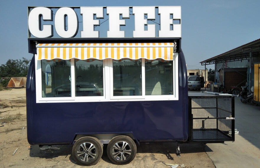 small coffee cart trailer