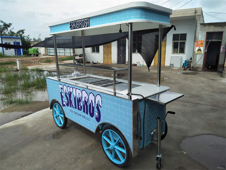 Ice Cream Push Cart For Sale 1