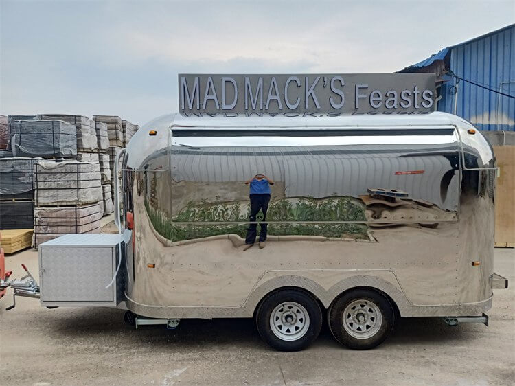 Advanced Airstream Pizza Trailer For Mobile Catering Service