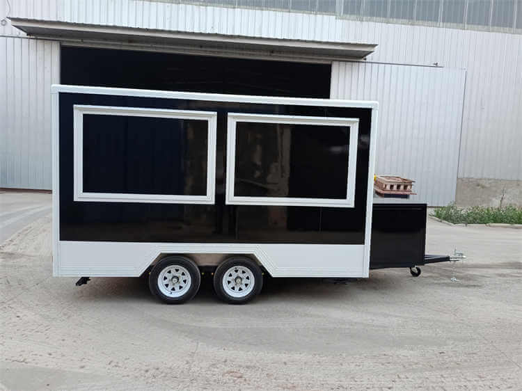 Classic BBQ Food Trailer With Porch Unique Design Loaded BBQ Food Vending Trailer