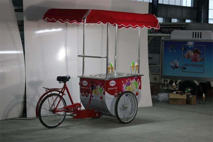 3 Wheels Bicycle Food Cart