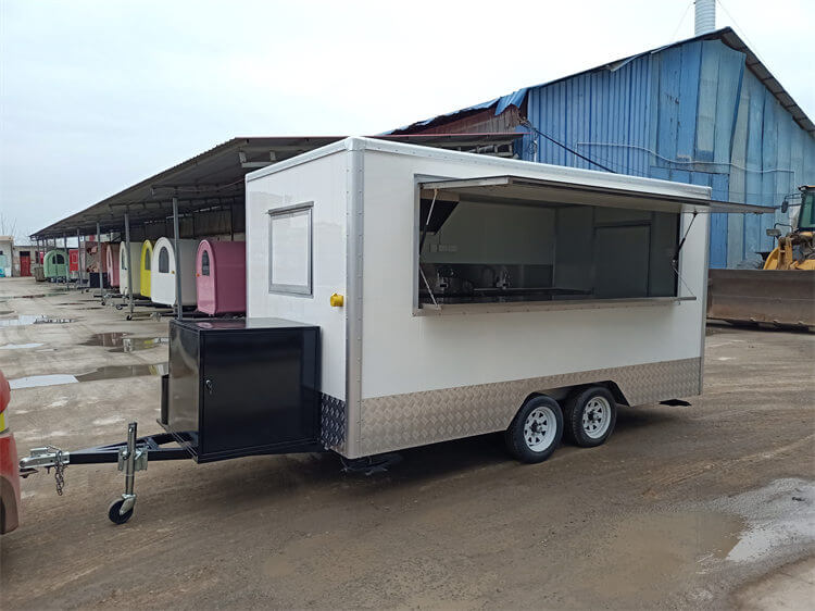 The Electric Power Support Retro Coffee Trailer For Sale