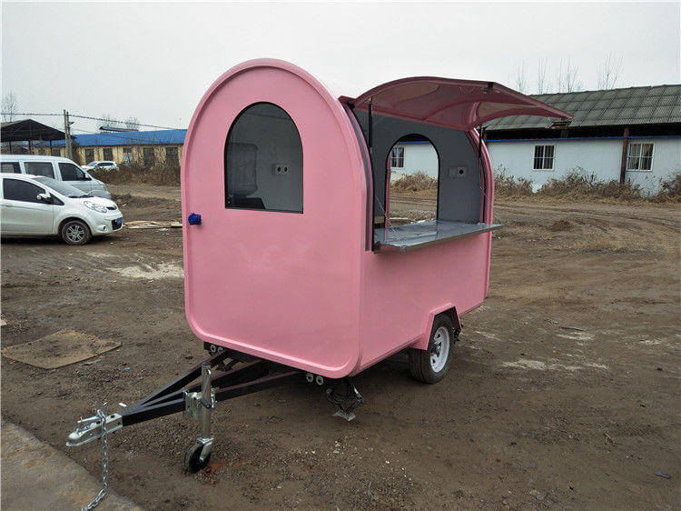 Outdoor Used Double Axle Freezer Cart On Wheels