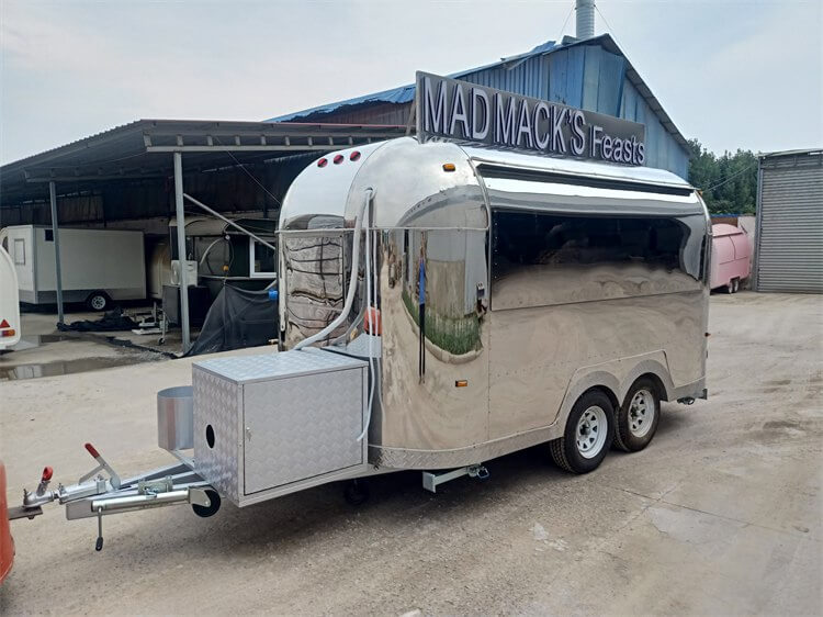 Hot Sale Mobile Stainless Steel Airstream Catering Van