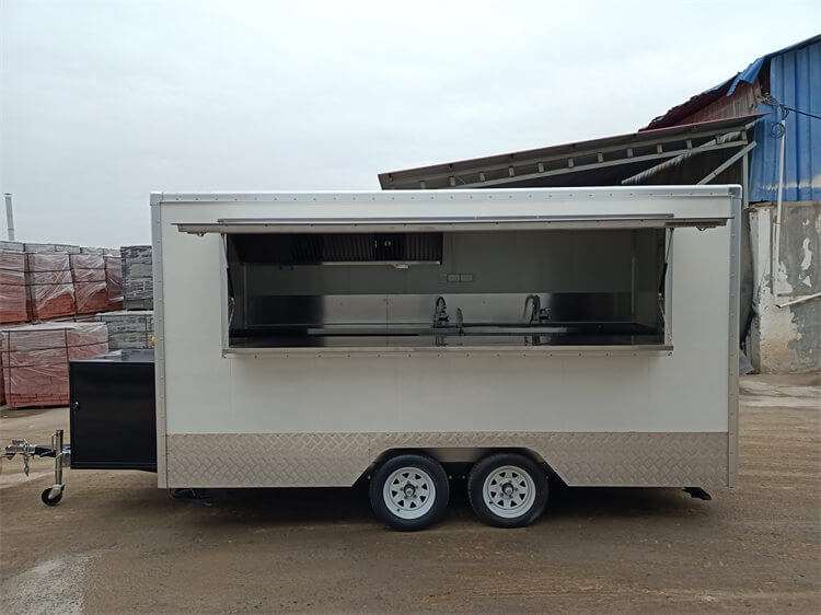 The 4m Length Street Coffee Vending Trailer For Sale
