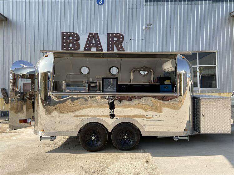 New Customized Design Mobile Airstream Coffee Trailer For Sale