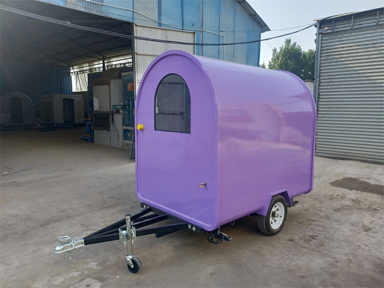 The Round Shape Single Axle Mobile Pizza Trailer For Sale