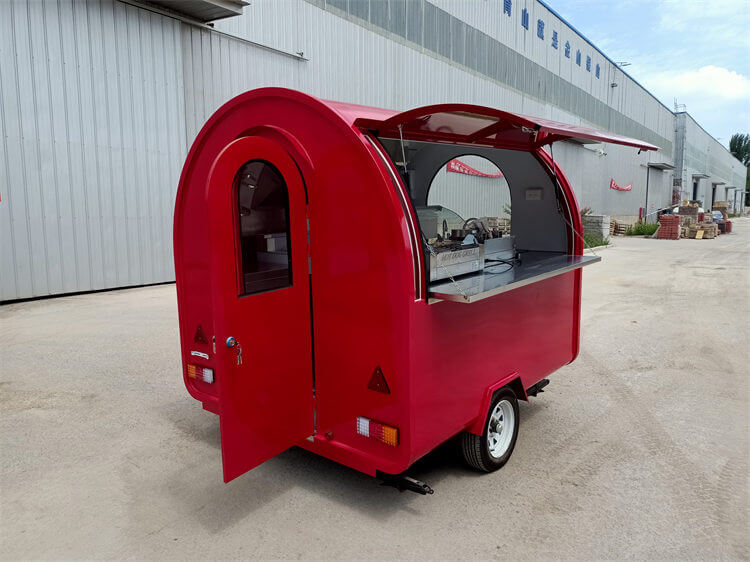 The 110V Red Color Pizza Trailer For Sale In Canada