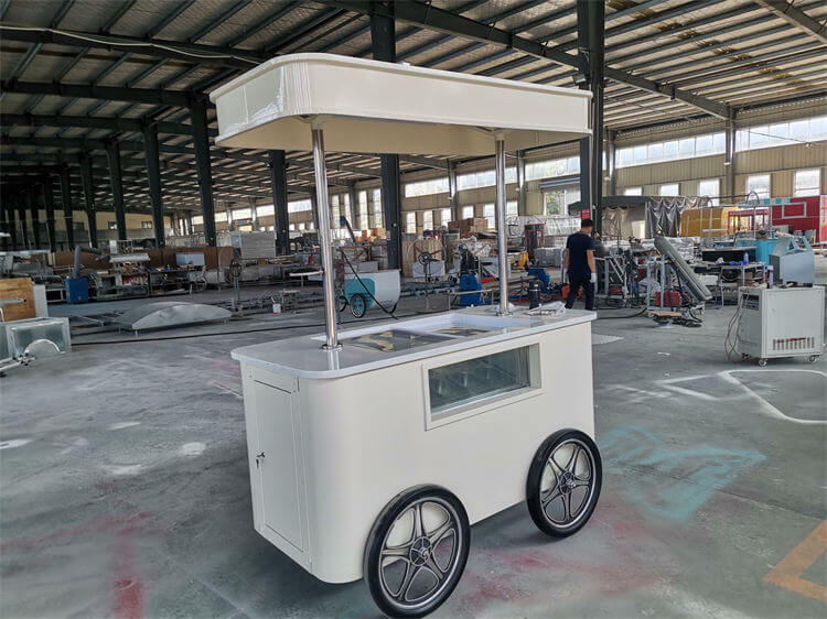 Push Cart Ice Cream Freezer