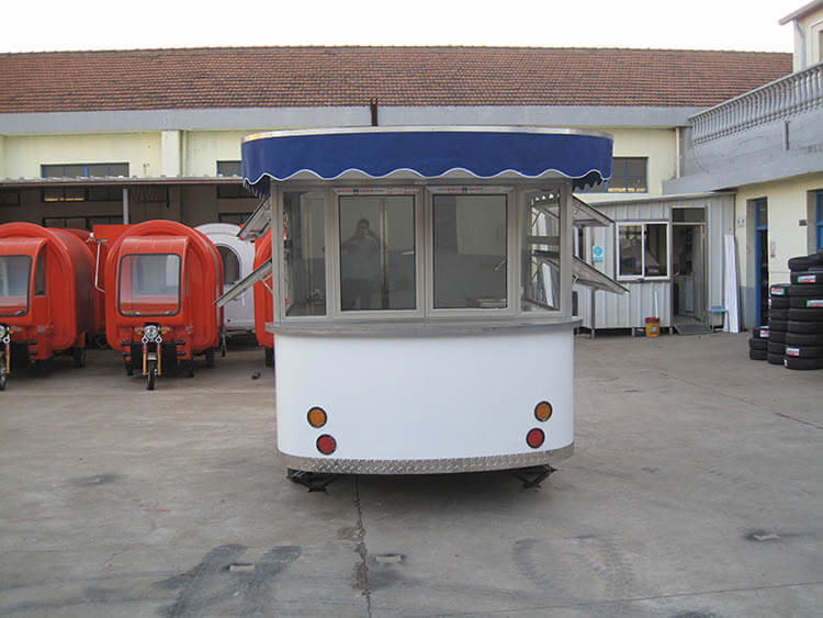 White Mobile Coffee Shop Trailer For Sale