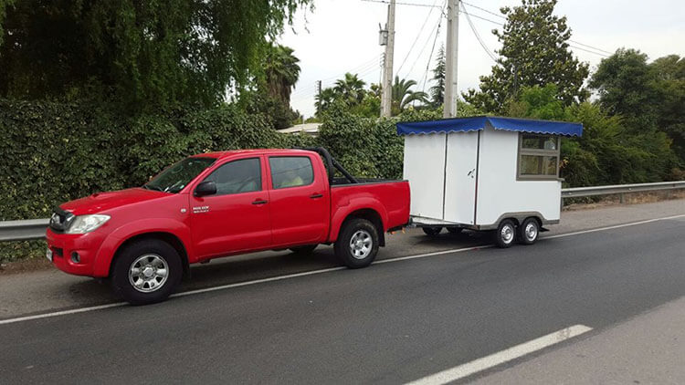 White Mobile Coffee Shop Trailer For Sale