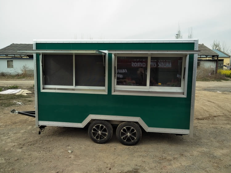 catering trailer with window