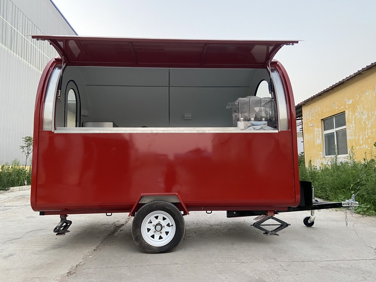 red burger van trailer for sale