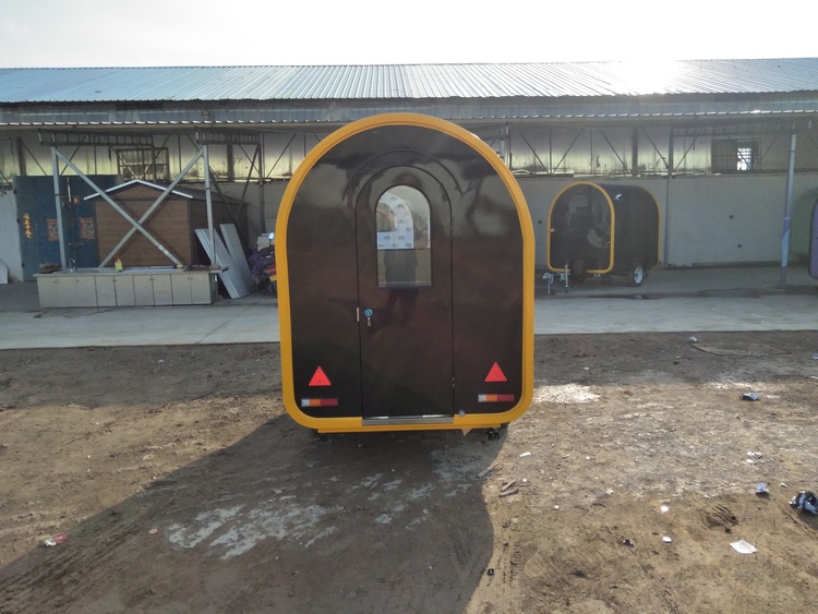 the rear of the vending trailer for sale