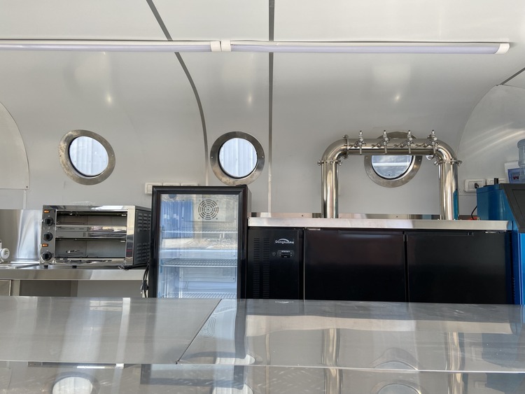 Custom Airstream Food Trailer Bar Design