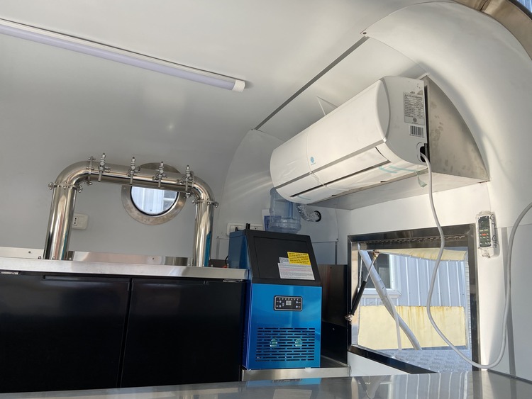 Custom Airstream Food Trailer Bar inside