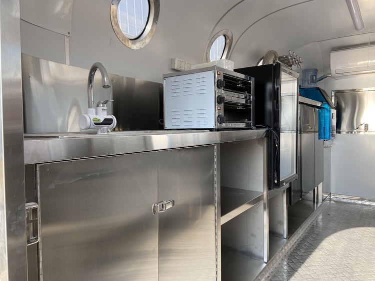 Custom Airstream Food Trailer Bar with Kitchen Equipment